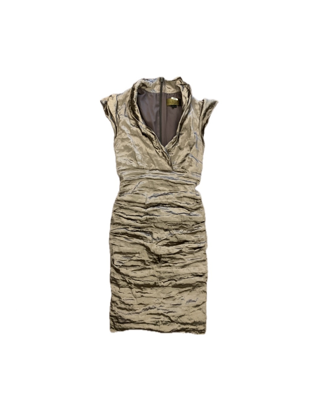 Nicole Miller Vintage Ruched Midi Dress